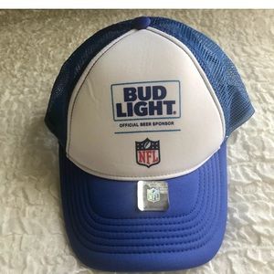 VINTAGE Bud Light Mesh Snapback Hat Promo Trucker